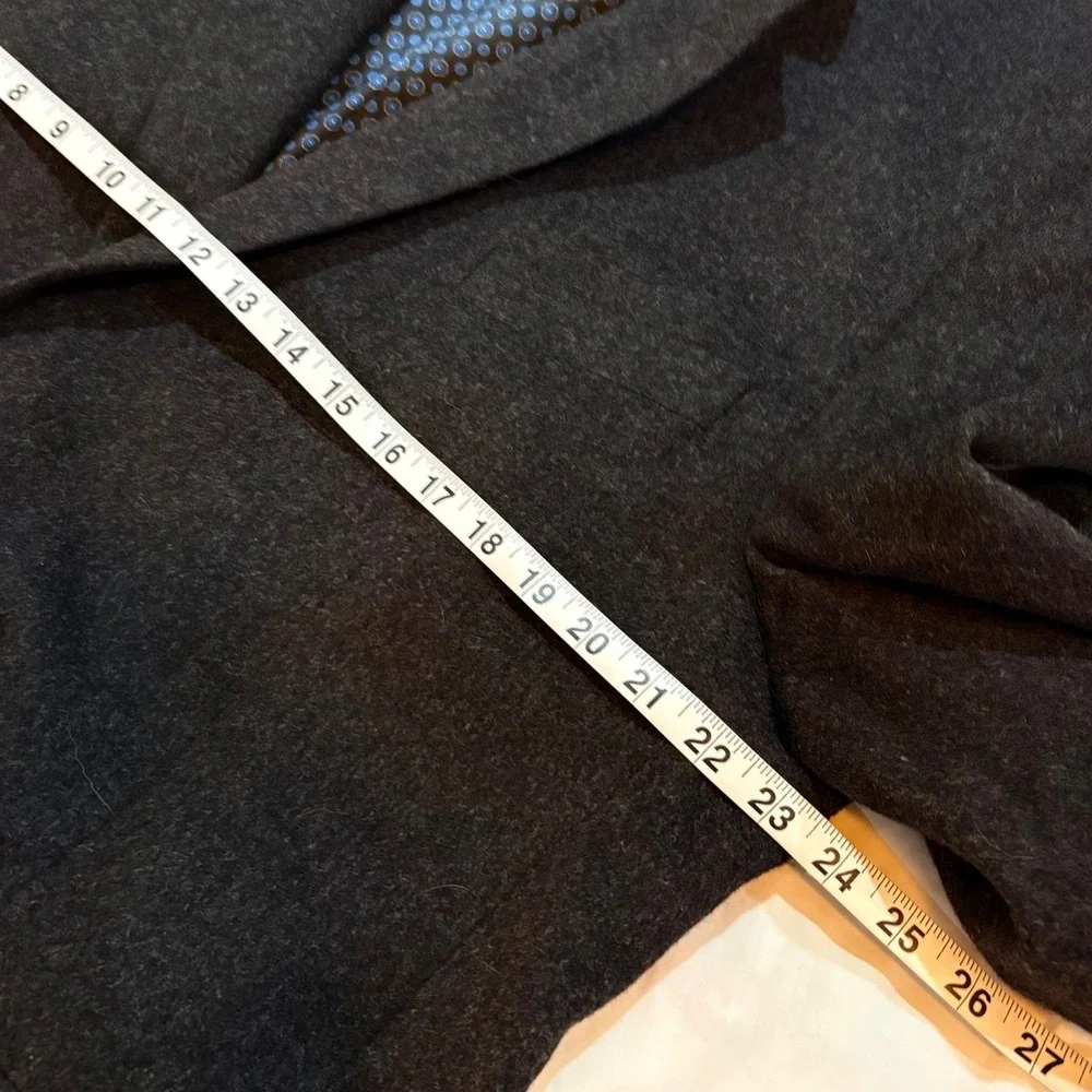Michael Kors Mens 46L Blazer 100% Camel‎ Hair Charcoal Grey Sport Coat 2 Button